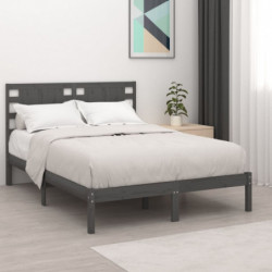 Massivholzbett Grau 120x190 cm 4FT Small Double
