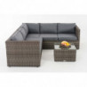 Ecksofa-Garnitur Liberi 5mm Eisengrau