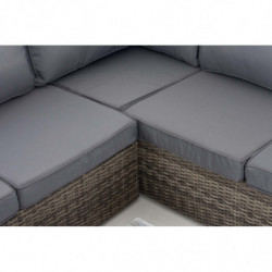 Ecksofa-Garnitur Liberi 5mm Eisengrau
