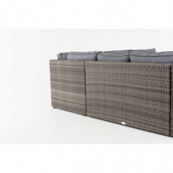 Ecksofa-Garnitur Liberi 5mm Eisengrau