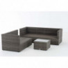 Ecksofa-Garnitur Liberi 5mm Eisengrau