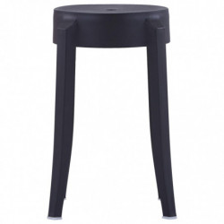 Stapelbare Hocker 4 Stk. Schwarz Kunststoff