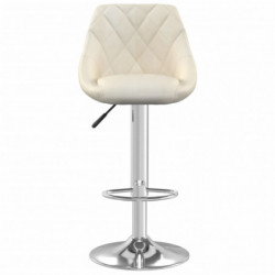 Barhocker 2 Stk. Creme Samt