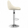 Barhocker 2 Stk. Creme Samt