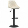 Barhocker 2 Stk. Creme Samt