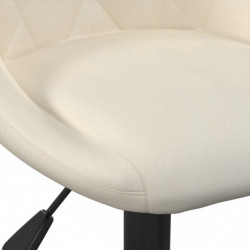 Barhocker 2 Stk. Creme Samt