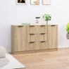 Sideboards 2 Stk. Sonoma-Eiche 60x30x70 cm Holzwerkstoff