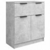 3-tlg. Sideboard-Set Betongrau Holzwerkstoff