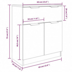 3-tlg. Sideboard-Set Betongrau Holzwerkstoff