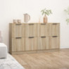 Sideboards 2 Stk. Sonoma Eiche 60x30x70 cm Holzwerkstoff