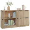 Sideboards 2 Stk. Sonoma Eiche 60x30x70 cm Holzwerkstoff