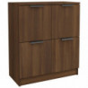 Sideboards 2 Stk. Braun Eichen-Optik 60x30x70 cm Holzwerkstoff