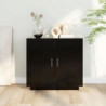 Sideboard Schwarz 80x40x75 cm Holzwerkstoff