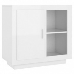 Sideboard Hochglanz-Weiß 80x40x75 cm