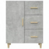 Sideboard Betongrau 69,5x34x90 cm Holzwerkstoff