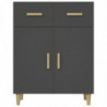 Sideboard Schwarz 69,5x34x89 cm Holzwerkstoff