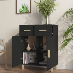 Sideboard Schwarz 69,5x34x89 cm Holzwerkstoff