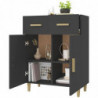 Sideboard Schwarz 69,5x34x89 cm Holzwerkstoff