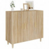 Sideboard Sonoma-Eiche 90x34x80 cm Holzwerkstoff