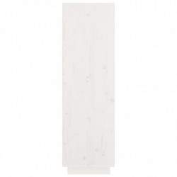 Highboard Weiß 74x35x117 cm Massivholz Kiefer