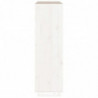 Highboard Weiß 110,5x35x117 cm Massivholz Kiefer