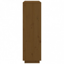 Highboard Honigbraun 110,5x35x117 cm Massivholz Kiefer