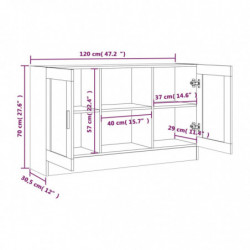 Sideboard Grau Sonoma 120x30,5x70 cm Holzwerkstoff