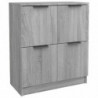 Sideboard Grau Sonoma 60x30x70 cm Holzwerkstoff