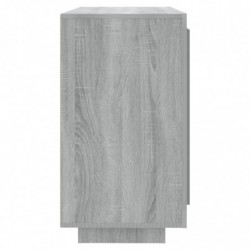 Sideboard Grau Sonoma 80x40x75 cm Holzwerkstoff