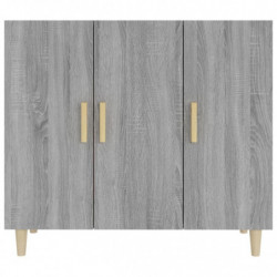 Sideboard Grau Sonoma 90x34x80 cm Holzwerkstoff