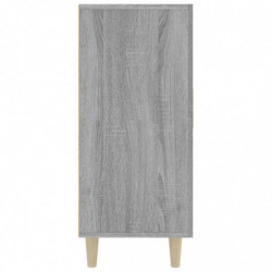 Sideboard Grau Sonoma 90x34x80 cm Holzwerkstoff