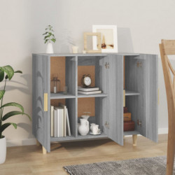 Sideboard Grau Sonoma 90x34x80 cm Holzwerkstoff