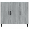 Sideboard Grau Sonoma 90x34x80 cm Holzwerkstoff