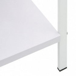Bücherregal 5 Regalböden Weiß 60x27,6x158,5 cm Holzwerkstoff