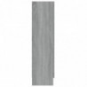 Vitrinenschrank Grau Sonoma 82,5x30,5x115 cm Holzwerkstoff