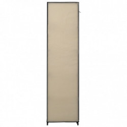 Faltschrank Creme 110x45x175 cm Stoff