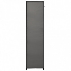 Faltschrank Grau 110x45x175 cm Stoff