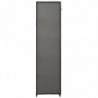 Faltschrank Grau 110x45x175 cm Stoff