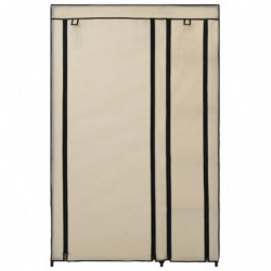 Faltschränke 2 Stk. Creme 110x45x175 cm Stoff