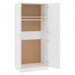 Kleiderschrank Weiß 80x52x180 cm Holzwerkstoff