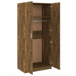 Kleiderschrank Räuchereiche 80x52x180 cm Holzwerkstoff