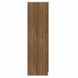 Kleiderschrank Braun Eichen-Optik 80x52x180 cm Holzwerkstoff