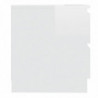 Nachttisch Hochglanz-Weiß 50x39x43,5 cm Holzwerkstoff