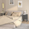 Nachttische 2 Stk. Grau 40x35x61,5 cm Massivholz Kiefer