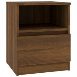 Nachttisch Braun Eichen-Optik 40x40x50 cm Holzwerkstoff