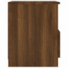 Nachttisch Braun Eichen-Optik 40x40x50 cm Holzwerkstoff