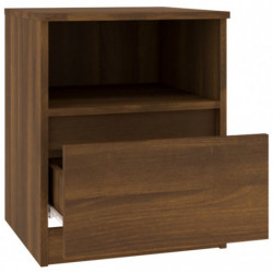 Nachttisch Braun Eichen-Optik 40x40x50 cm Holzwerkstoff