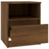 Nachttisch Braun Eichen-Optik 40x40x50 cm Holzwerkstoff