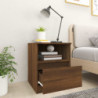 Nachttisch Braun Eichen-Optik 40x40x50 cm Holzwerkstoff