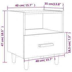 Nachttisch Grau Sonoma 40x35x47 cm